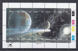 Espace - Terre - Lune - étoiles - Ciskei - Yvert BF 7 ** - Valeur 17,50 Euros - Ciskei