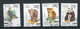 RUSSIE - FAUNE - N° Yvert 6040+6041+6042+6044 Obli. - Usati