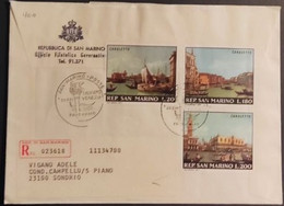 SAN MARINO 1971 RACCOMANDATA FDC SALVIAMO VENEZIA - Oblitérés