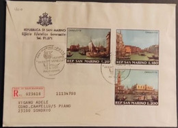 SAN MARINO 1971 RACCOMANDATA FDC SALVIAMO VENEZIA - Used Stamps