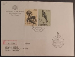 SAN MARINO 1972 RACCOMANDATA FDC EUROP4 - Used Stamps