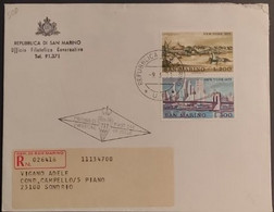 SAN MARINO 1973 RACCOMANDATA FDC NEW YORK - Usati