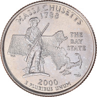 Monnaie, États-Unis, Massachusetts, Quarter, 2000, Denver, SPL, Cupronickel - Conmemorativas