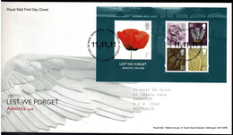 Great Britain 2008 Lest We Forget - Armistice Minisheet FDC - 2001-10 Ediciones Decimales