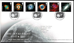 Great Britain 2007 The Sky At Night FDC - 2001-2010 Dezimalausgaben