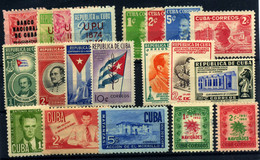 Cuba Nº 331/44**/*, 346/62B **/ (*). Año 1950/1 - Nuevos