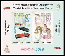 SALE!!! CHIPRE TURCO NORTHERN CYPRUS 2015 EUROPA CEPT OLD TOYS - Souvenir Sheet (imperforated) MNH ** - 2015