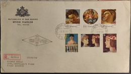 SAN MARINO 1975 RACCOMANDATA FDC  NATALE+ANNO DELLA DONNA - Used Stamps