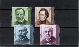 Moldova 2022 . Personalities (Louis Pasteur, Franz Schubert, Roald Amundsen, Thomas Edison) . 4v. - Moldavie