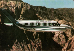 ! Modern Postcard Las Vegas Airlines, Piper Navajo, Propliner, Flugzeug - 1946-....: Modern Tijdperk