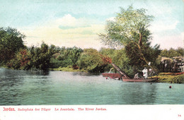 Liban - Le Jourdain - Colorisé - Rivière - Précurseur - Animé - Barque -  Carte Postale Ancienne - Líbano