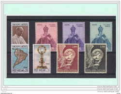 VATICANO:  1968  ANNATA  CPL. -  8  VALORI  N. -  SASS. 461/66 + PA. 53/4 - Volledige Jaargang