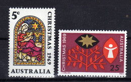 AUSTRALIE Australia 1969 Noel Christmas Yv 392/393 MNH ** - Ungebraucht