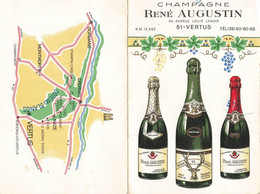 Vertus * Champagne René AUGUSTIN Vin Champagne 40 Avenue Louis Lenoir * Doc Pub Illustré * Viticulteur - Vertus