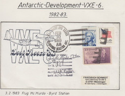 USA  Antarctic Development VXE-6  Deep Freeze Flight From McMurdo To Byrd Station Ca McMurdo FEB 10 1983 (VX157B) - Vuelos Polares