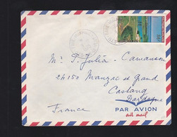 Polynésie Française. Golf D'Atimaono Ob Fare-Huahine Iles Sous Le Vent Pour Castang (Dordogne) - Lettres & Documents