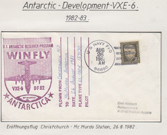 USA  Antarctic Development VXE-6  Deep Freeze Flight From Christchurch To McMurdo  Ca US Navy AUG 26 1982 (VX159) - Vols Polaires