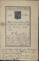 Chambre Des Comptes Document Manuscrit Marie Antoine Leonor L'Hoste Seigneur De Beaulieu Autographe Signature - Sonstige & Ohne Zuordnung