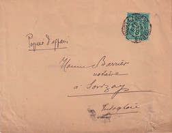 France Marcophilie - Département De L'Indre Et Loire - Tours - Lettre Type Sage - 1877-1920: Semi-Moderne