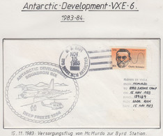 USA  Antarctic Development VXE-6  Deep Freeze  Flight From McMurdo To Byrd Camp Ca  McMurdo NOV 15 1983 (VX159B) - Vuelos Polares