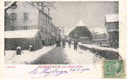 Markirch , Ste Marie Aux Mines * 1901 * Rue St Louis * Villageois - Sainte-Marie-aux-Mines