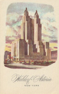 New York City Waldorf Astoria Centrally Located On Fashionable Park Avenue At 49th And 50th Streets A Hilton Hotel - Bar, Alberghi & Ristoranti