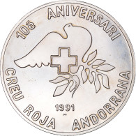 Monnaie, Andorre, 25 Diners, 1991, TTB, Argent, KM:65 - Andorra