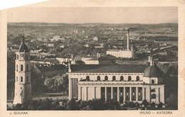 Lituanie - Wilno -  Katedra - Clocher - Edit. J. Bulhak - Panorama - Carte Postale Ancienne - Lithuania