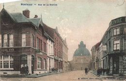 Belgique - Montaigu - Rue De La Station - Colorisé - Edit. Desaix  - Hotel Le Vieux Temps - Carte Postale Ancienne - Leuven