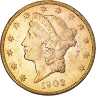 Monnaie, États-Unis, Double Eagle, $20, Double Eagle, 1902, San Francisco, TTB - 20$ - Double Eagles - 1877-1901: Coronet Head (Tête Couronnée)