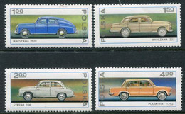 POLAND 1976 Car Manufacture MNH / **.  Michel 2467-70 - Nuovi