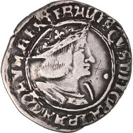 Monnaie, France, François Ier, 1/2 Teston, 1515-1547, Lyon, TTB, Argent - 1515-1547 Frans I