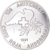 Monnaie, Andorre, 25 Diners, 1991, TTB+, Argent, KM:65 - Andorre