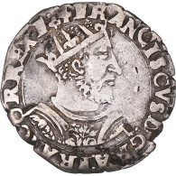 Monnaie, France, François Ier, 1/2 Teston, 1515-1547, Lyon, TB+, Argent - 1515-1547 Francesco I