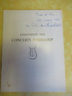 Programme Ancien/Musique/Théâtre Nat.Palais De Chaillot/Ass..des Concerts PASDELOUP/A.d'Arco- M Benedetto/1966   PROG327 - Programmes