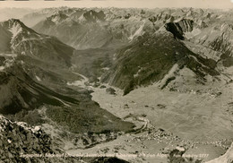 Zugspitze, Blick Auf Ehrwald, Lermoos Und Biberwier Mit Den Alpen - Ehrwald