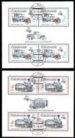 CZECHOSLOVAKIA 1987 PRAGA 88 Technical Monuments Blocks  Used.  Michel Blocks 70-71 - Oblitérés