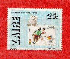 (Us.3) ZAIRE ° - 1986 - Centenaire De La Poste. Yv. 1233 . Used - Used Stamps