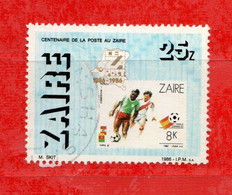 (Us.3) ZAIRE ° - 1986 - Centenaire De La Poste. Yv. 1233 . Used - Used Stamps