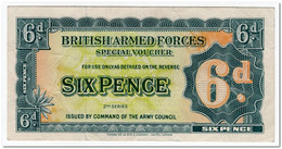 BRITISH ARMED FORCES,6 PENCE,1948,P.M17a,VF-XF - British Armed Forces & Special Vouchers