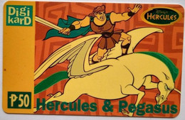 Philippines Digikard P50 "  Hercules And Pegasus - Disney's Hercules " - Filipinas