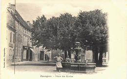 Carte POSTALE  Ancienne De FAUCOGNEY - Place Des écoles - Faucogney