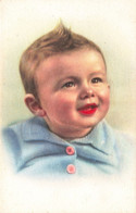 Enfant - Dessin - Portrait De Bébé - Colorisé - Edit. Saemec - Carte Postale Ancienne - Portraits