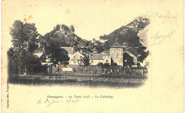 Carte POSTALE  Ancienne De FAUCOGNEY -  La  Tour 1015 & Calvaire - Faucogney