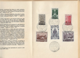 PM258/ Gd Duché TP 309/314 Saint Willibrord Obl. Echternach Pentecôte 1939 - Covers & Documents