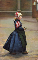 Enfant - Illustration - Marken - Enfant En Costume Traditionnel - Colorisé - Oblitéré Huy 1912 - Carte Postale Ancienne - Scenes & Landscapes