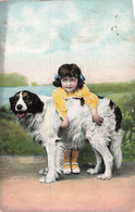 Enfant - Illustration - Enfant Avec Un Chien - Publicité Carosserie Brevetée Herman Pluymaekers - Carte Postale Ancienne - Scènes & Paysages