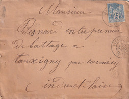 France Marcophilie - Département De L'Indre Et Loire - Veretz - Lettre Type Sage - 1877-1920: Semi-Moderne