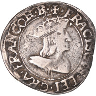 Monnaie, France, François Ier, Teston Du Dauphiné, 1515-1547, Romans, TB+ - 1515-1547 Francesco I