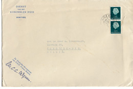 PM259/Dienst Koniknlijk Huis/Particulier-Secretaresse Prinses Beatrix Met Inhoud C.'s-Gravenhague 1964 > België Koksijde - Lettres & Documents
